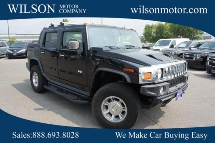 2005 hummer h2 sut base 4wd 4dr crew cab sb pickup for sale in logan, utah