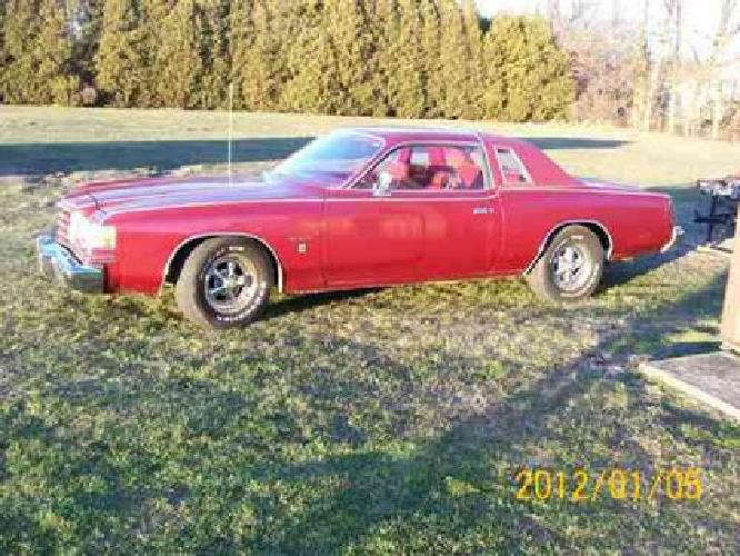 1978 dodge magnum 360 v8 auto transmission burgandy landau roof in medaryville, in