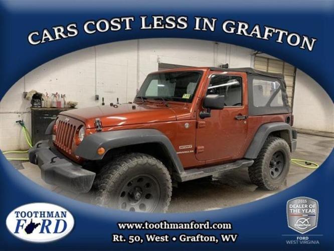 2014 jeep wrangler sport 4x4 sport 2dr suv for sale in grafton, west virginia
