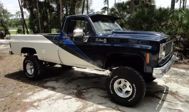 1979 gmc k10 4x4 lifted pickup truck long bed custom paint chevy square body