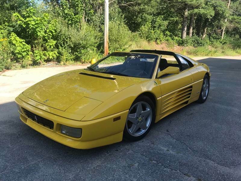 1991 ferrari 348 ts yellow/black accident free clean carfax fully serviced!