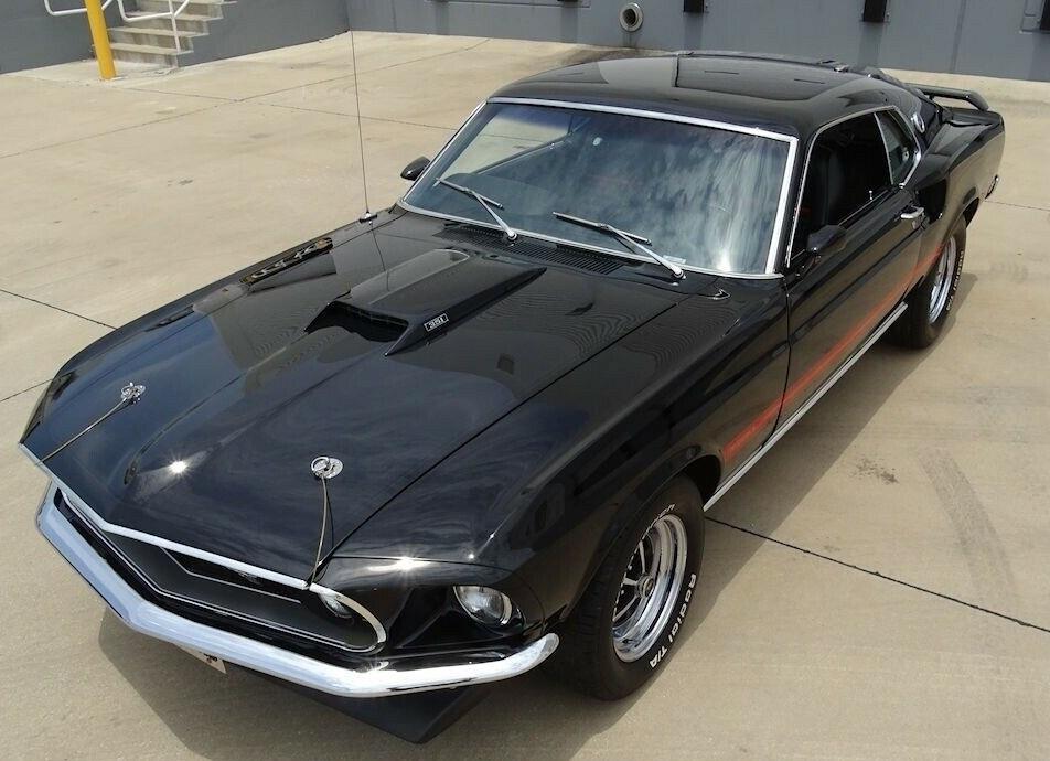 1969 ford mustang mach 1 raven black 351 cid v8 powered mach 1