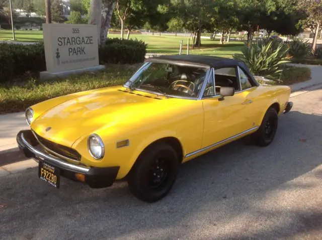 1975 fiat 1975 spider-- many rebuilt items--smog exempt in ca