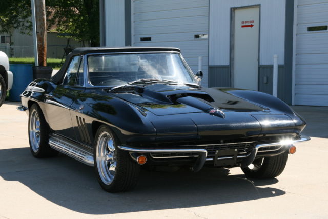 1966 corvette resto borla fuel injection tremec 5 speed triple black