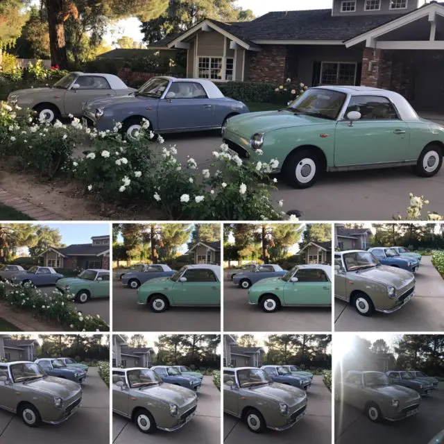 iconic nissan figaro - limited editon car only few in the usa