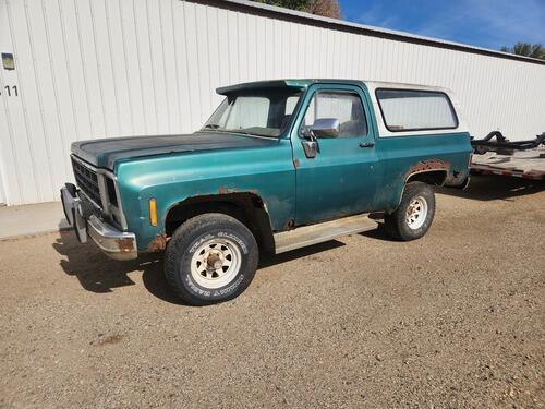 1979 chevy blazer, exterior rusty, runs