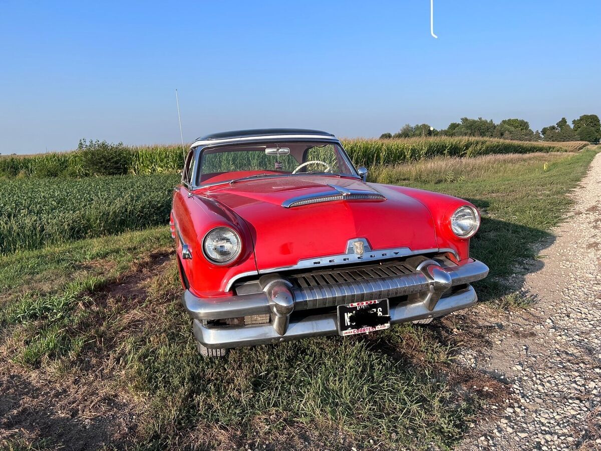 1954 mercury monterey coupe orange rwd automatic glass top, resto-mod