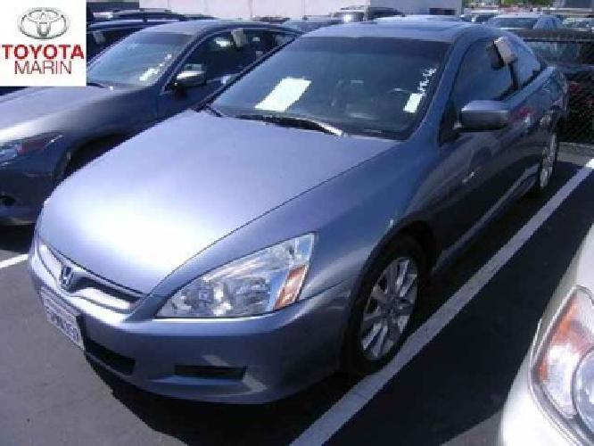 2007 honda accord ex-l v6 coupe w/ nav., leather & moonroof in san rafael, ca