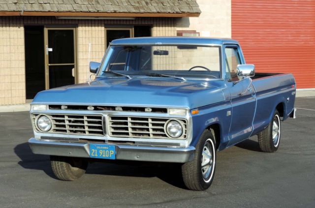california original, 1973 ford f-100, 100% rust free, 6 cyl, runs great!!
