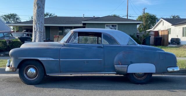 1951 chevrolet bel air coupe grey rwd automatic deluxe