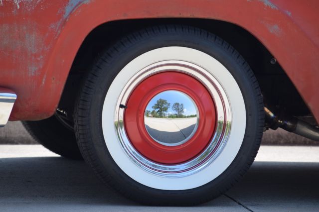 1959 ford f100 rat rod "red-headed step child" slammed on wide whites