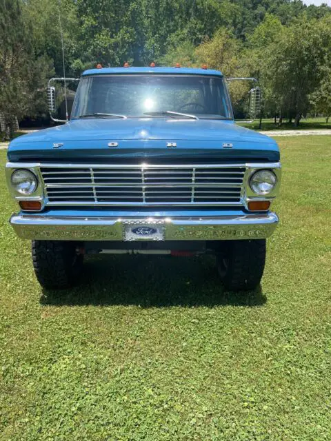 1967 ford f250 pickup blue 4wd manual