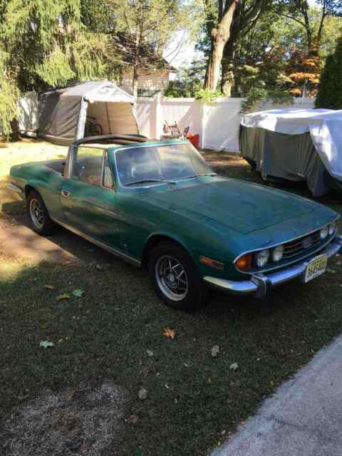1973 triumph stag convertible green rwd manual