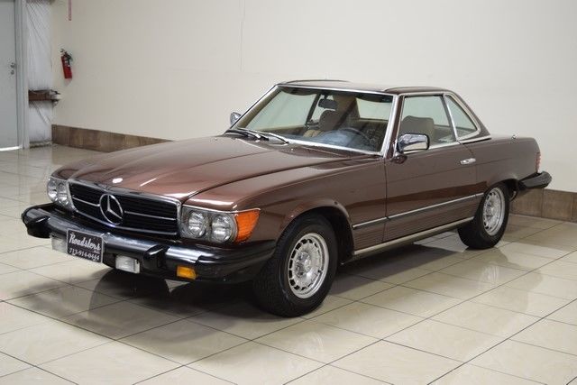 1981 mercedes-benz 380 sl only 128k miles soft/hard tops convertible garage kept