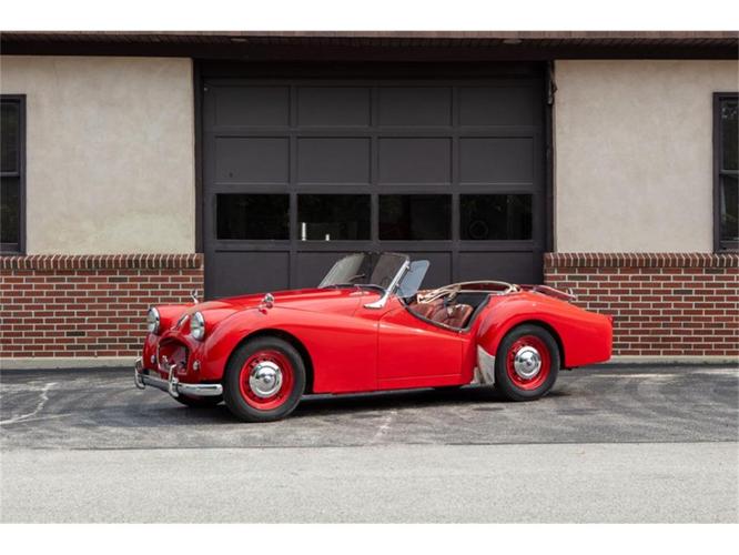 1955 triumph tr2 in wayne, pennsylvania