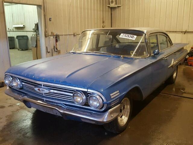 1960 chevrolet impala 9066 miles blue 4 door v8 automatic