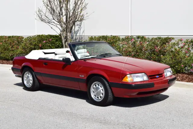 1990 ford mustang lx 5.0 convertible - 15,000 miles - collector quality!