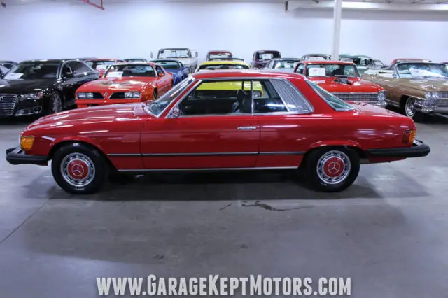 1974 mercedes-benz 450slc red coupe 4.5l v8 71,800 miles