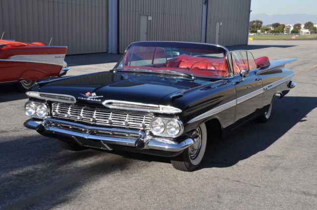 1959 chevrolet impala convertible 348 tri power frame off restored!