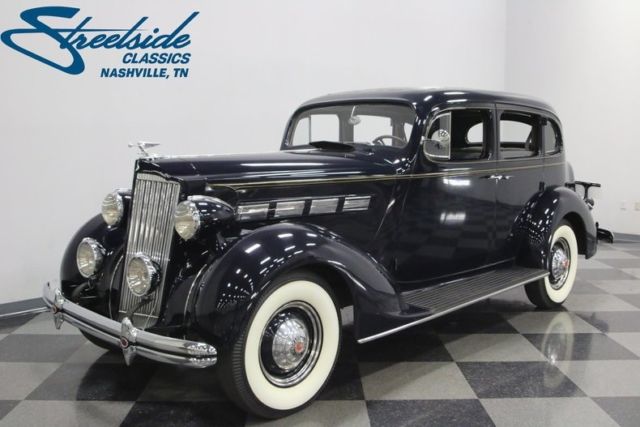 1937 packard 120 touring sedan 93980 miles centennial blue sedan 282 ci straight