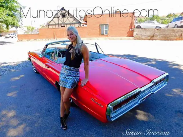 1966 ford thunderbird 2door convertible hot red!