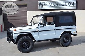 1989 white g wagon class series mastodon defender d-90 240gd diesel 4x4 4 wheel