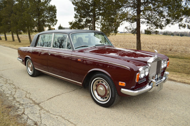 stunningly beautiful, original presenting lwb silver shadow. chrome bumper model