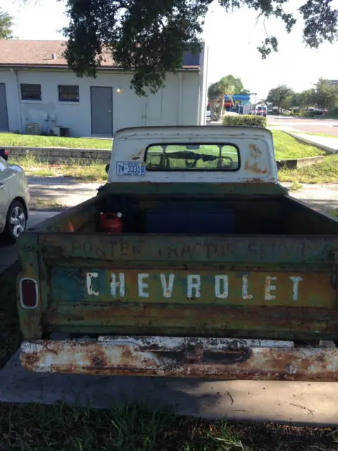 1961 chevy apache c-10 rat rod pickup truck 235 bubble top- tractor service '61