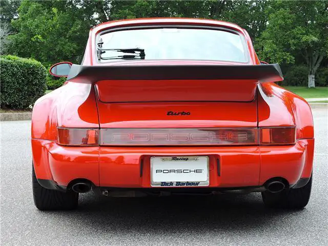 1991 porsche 911 964 turbo coupe 40,478 miles red on black clean carfax