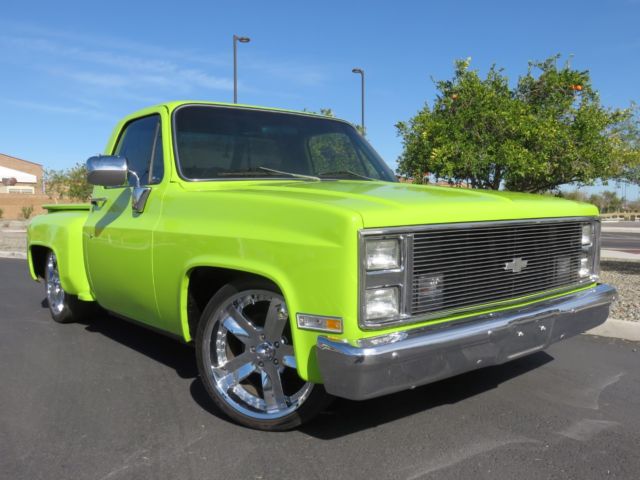 1983 chevrolet c10 silverado stepside, new wood bed, 350ci, ps, pb, custom!