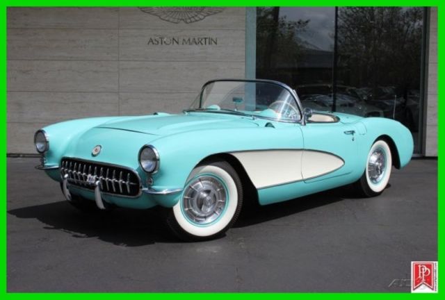 1956 chevrolet corvette convertible, 265ci/225hp, manual trans, ncrs top flight