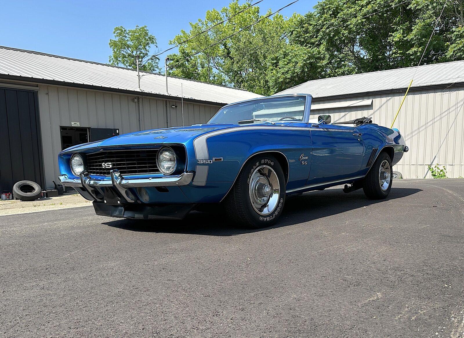 1969 chevrolet ss convertible x55 ss 350 4spd 12 bolt ps pdb