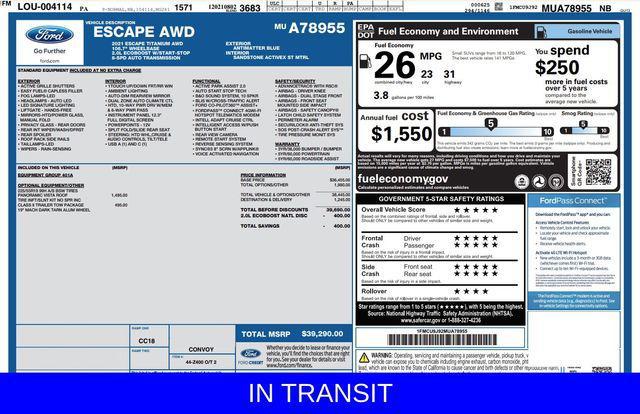 2021 ford escape titanium