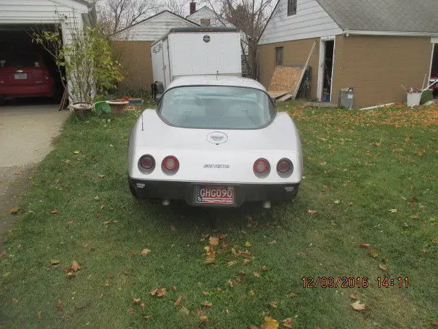1978 corvette 350 auto 68k orignal mi silver anniversary