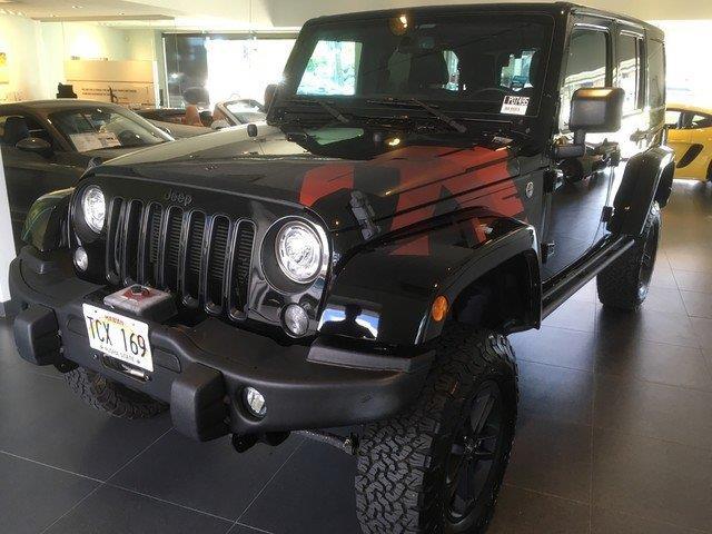 2017 jeep wrangler unlimited 75th anniversary edition 4x4 75th anniversary edition 4dr suv for sale in honolulu, hawaii