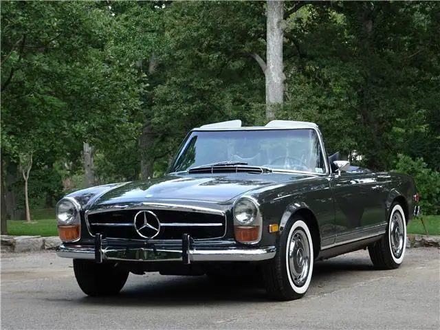 1970 mercedes-benz 280sl convertible 49,356 miles anthracite grey 2.8 liter 6cy