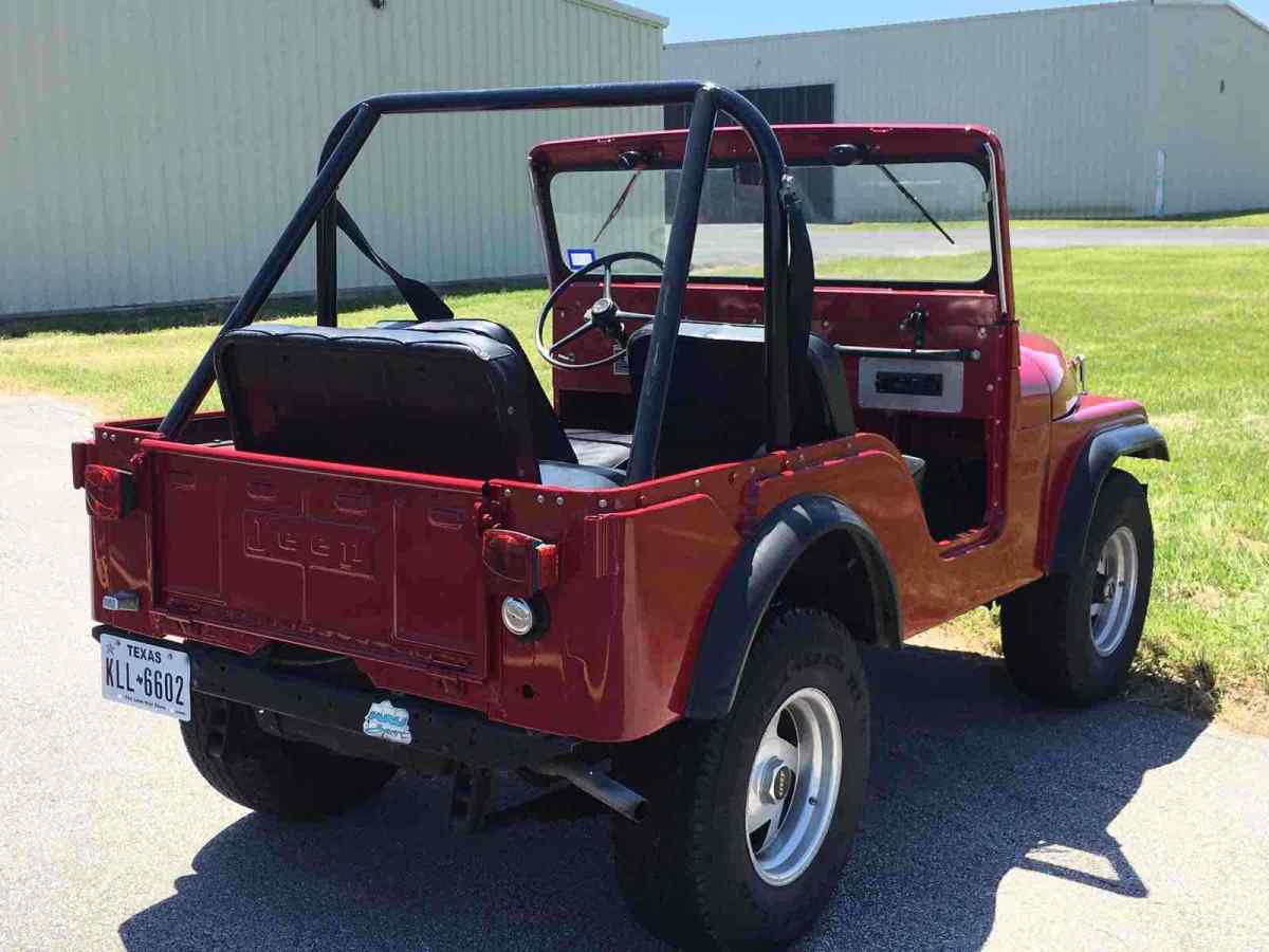 1963 jeep cj-5 suv red 4wd manual no reserve