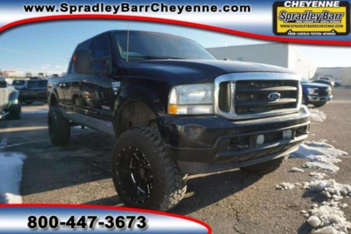 2003 ford f-250 super duty xl 4dr crew cab xl 4wd sb for sale in cheyenne, wyoming