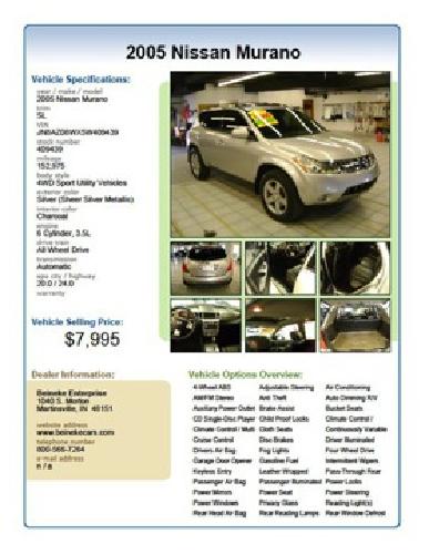 2005 nissan murano sl in martinsville, in
