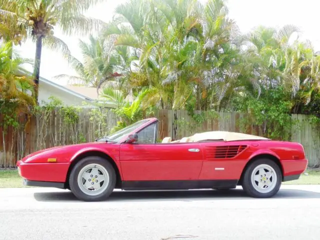 quattrovalve 3.2 cabriolet rosso corsa red 5 speed clean carfax super low miles