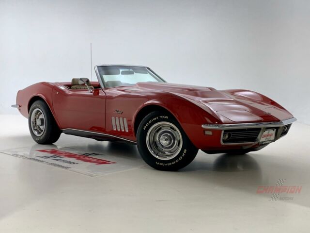 1969 chevrolet corvette stingray 18462 miles red v8 manual