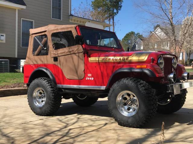 1976 jeep cj5 renegade firecracker red
