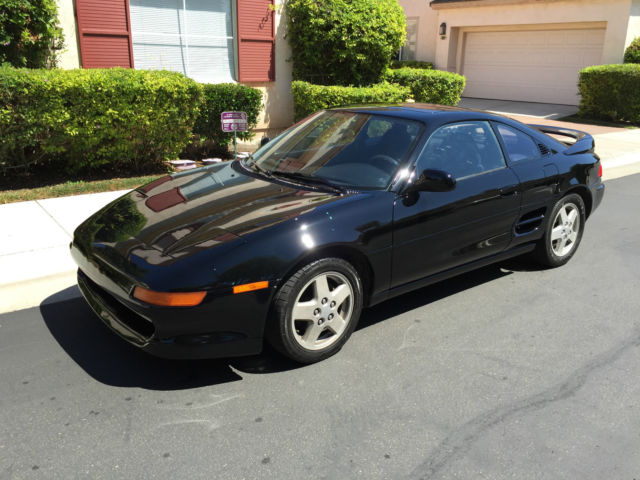 1993 toyota black mr2 restored sunroof sports car non-turbo clean rwd rare
