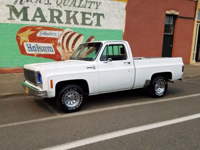 1978 chevy c10 custom deluxe short wide pickup no reserve!!