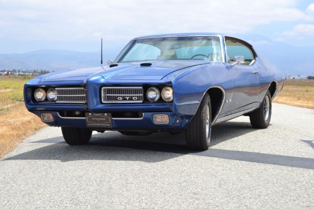 1969 pontiac gto, blue with 16,750 original miles available now!