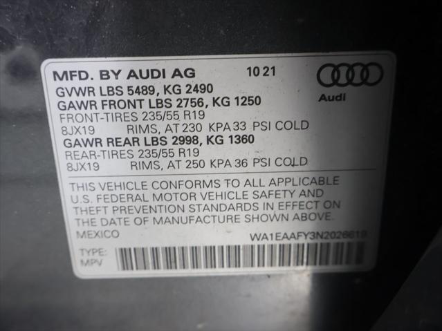 2022 audi q5 45 s line premium plus