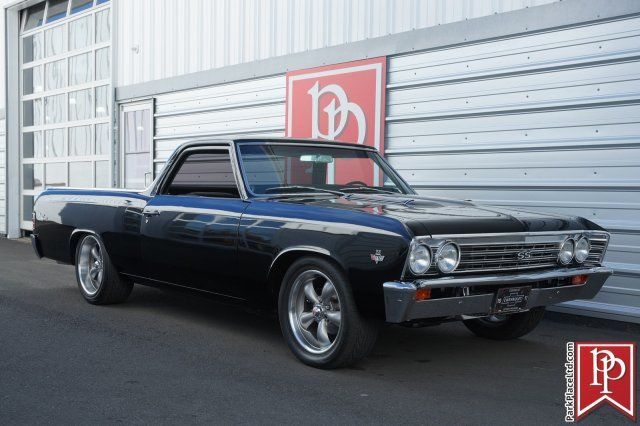 1967 chevrolet el camino, black on black, beautifully restored