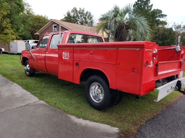 1983 chevrolet c30 c3500 dually fire truck
