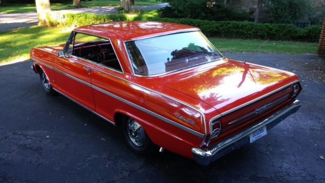 1963 chevy ii nova genuine ss 400 l6 2 door coupe highly detailed rebuilt motor