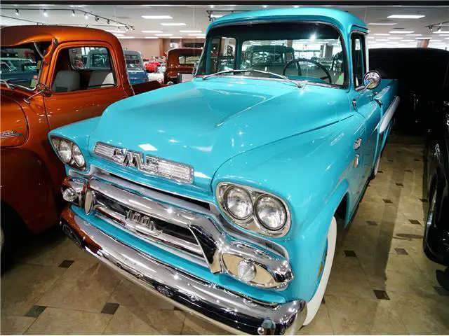 1959 gmc 100 pick up stunning restoration! 0 miles teal and white pick-up 347c.i